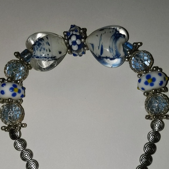 Glass beaded bracelet - Picture 2 of 3